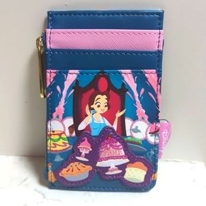NWT Disney Loungefly Beauty And The Beast Card Case Wallet Be Our Guest